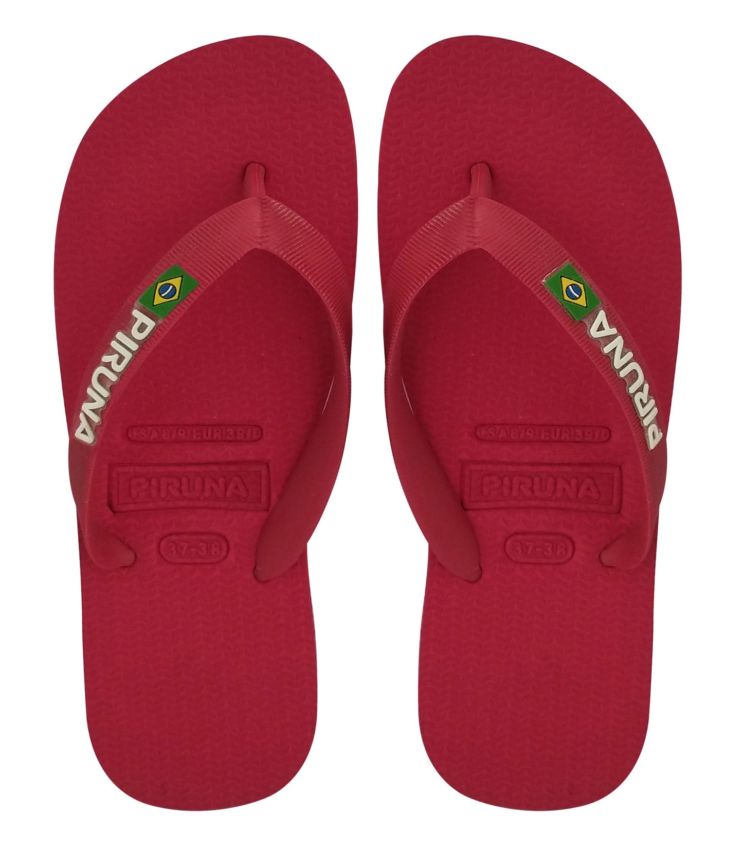 Unisex Flip Flop Sandal - Design: Red - Name: Red