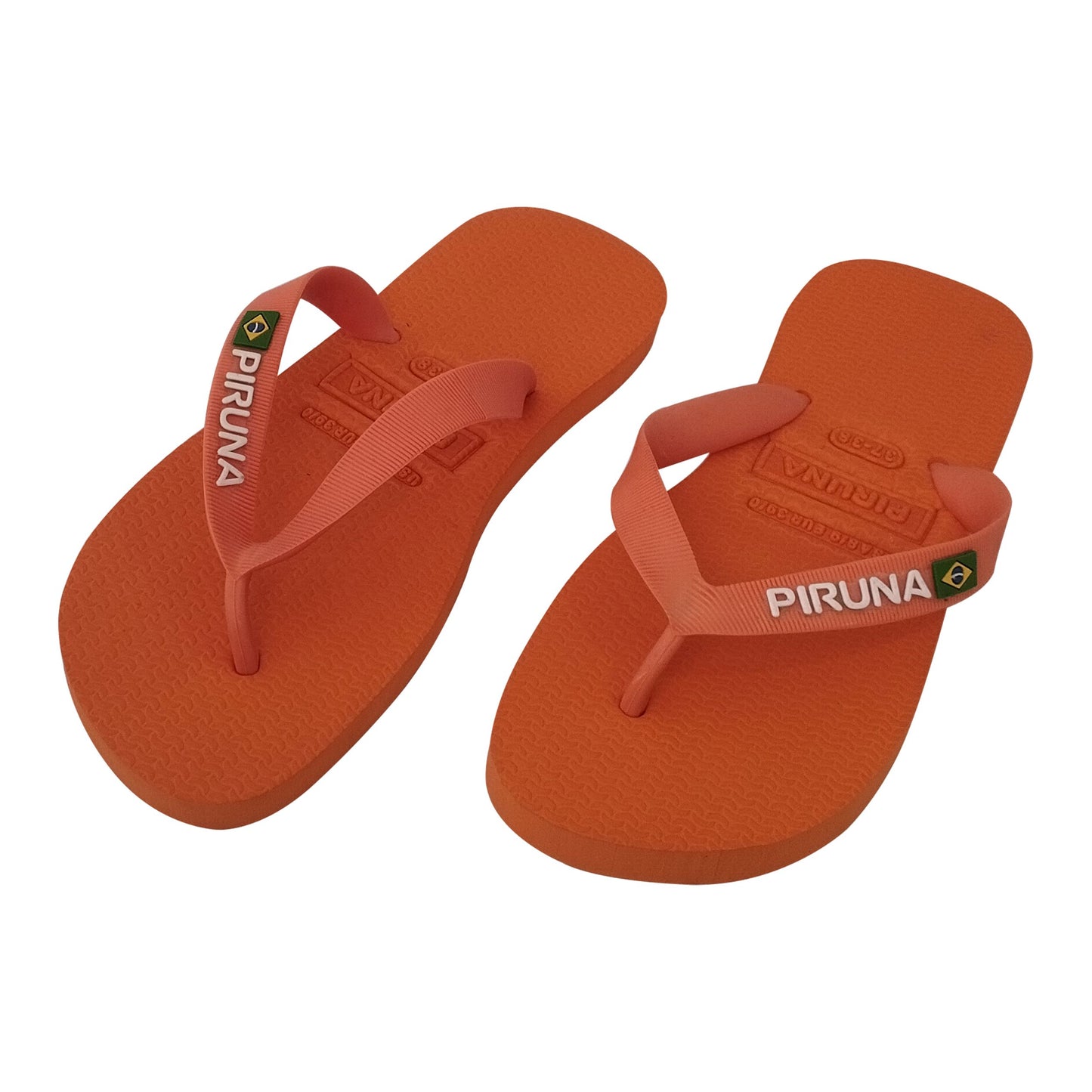 Unisex Flip Flop Sandal - Design:Orange - Name: Orange