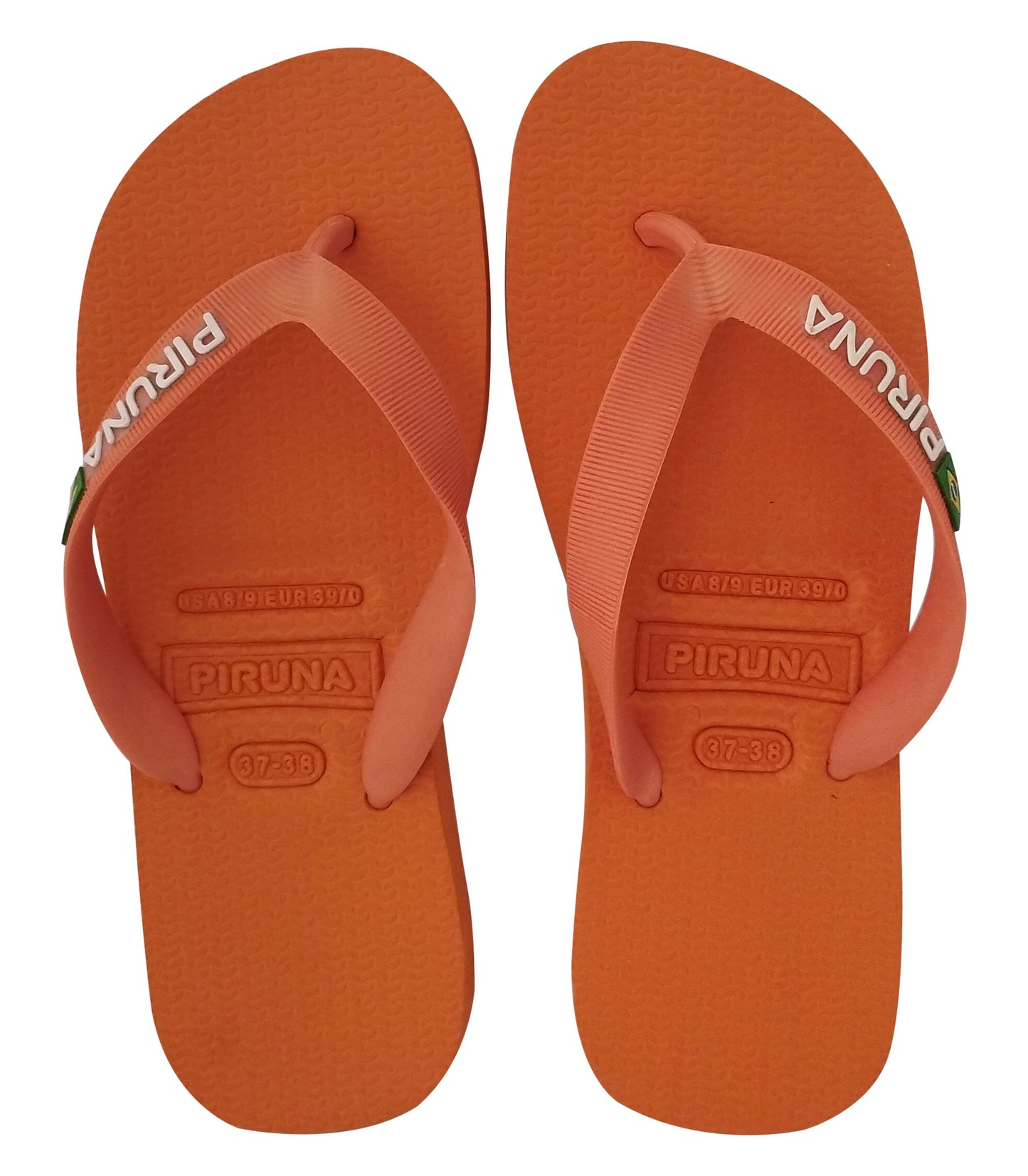 Unisex Flip Flop Sandal - Design:Orange - Name: Orange