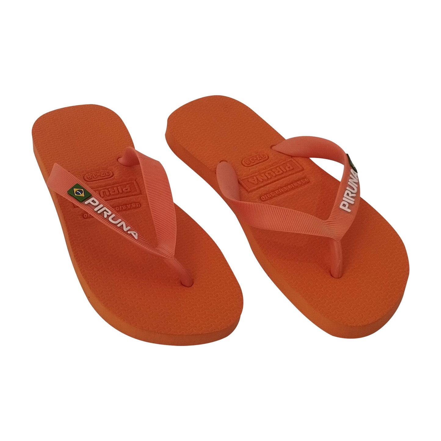Unisex Flip Flop Sandal - Design:Orange - Name: Orange