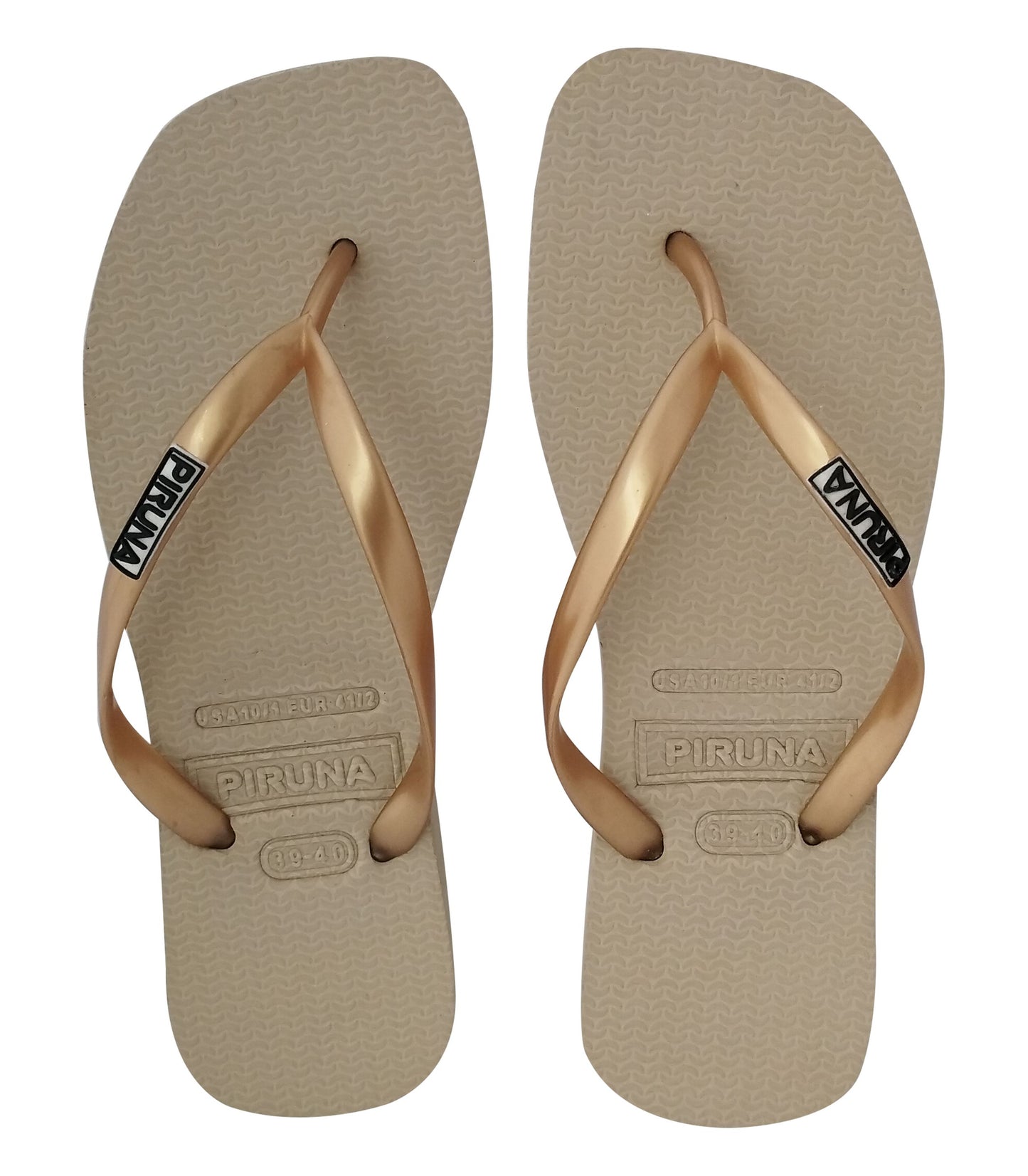 Female Flip Flop Sandal - Design: Square Toed - Name: Caramel