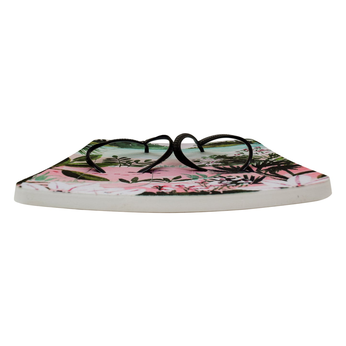Unisex Flip Flops Sandal - Wall Art -Design: Cut Out Flip Flops - Name: BEACH ROSE