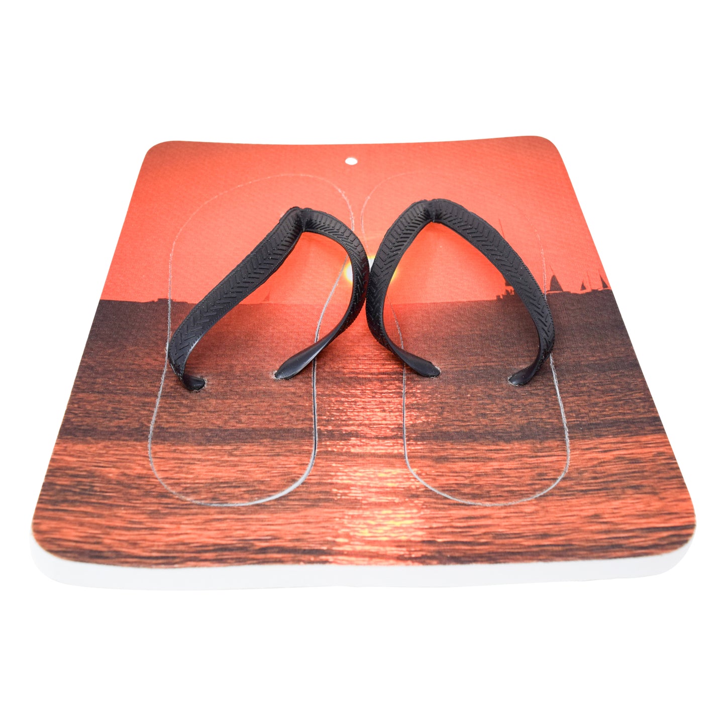Unisex Flip Flops Sandal - Wall Art -Design: Cut Out Flip Flops - Name: KEY WEST 2