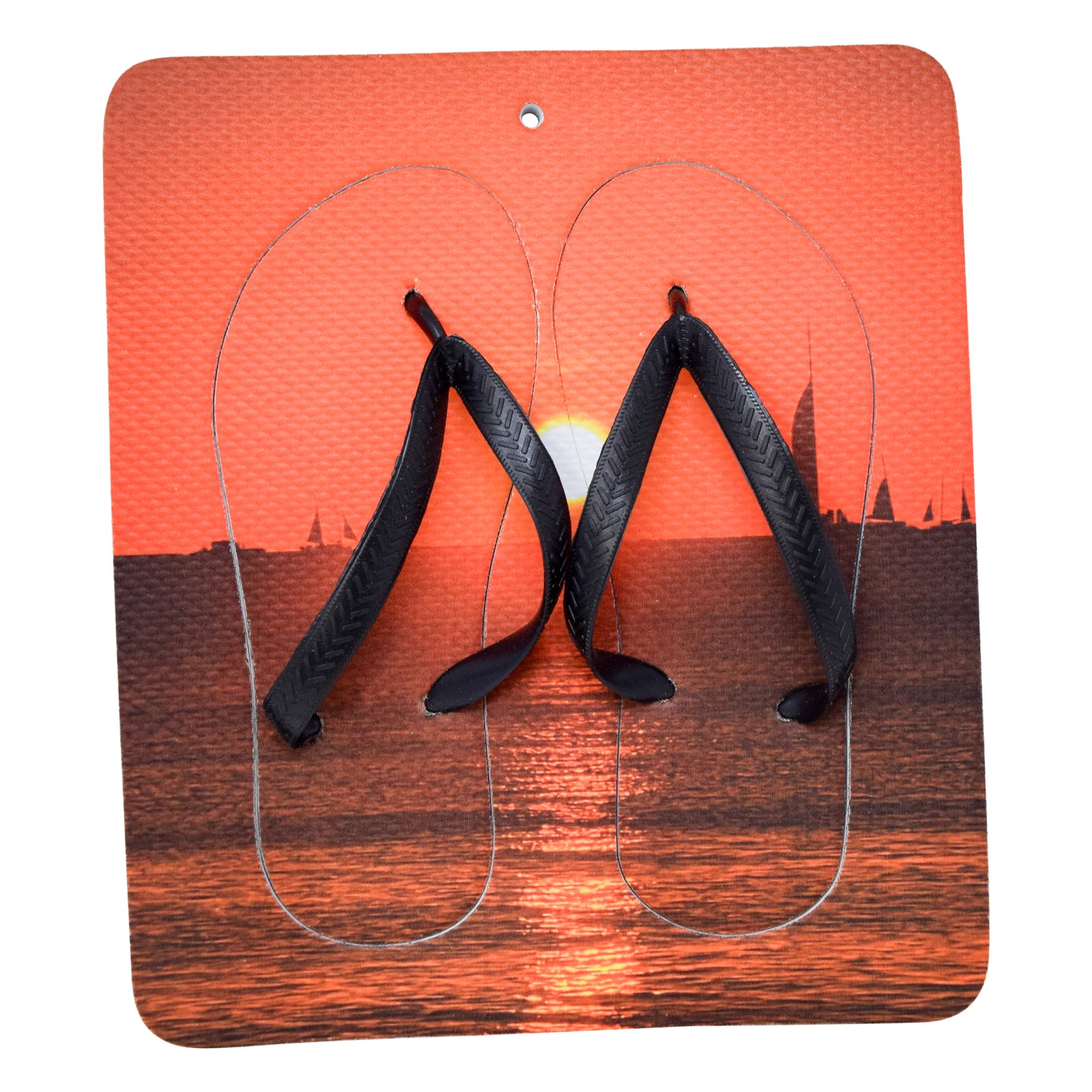 Unisex Flip Flops Sandal - Wall Art -Design: Cut Out Flip Flops - Name: KEY WEST 2