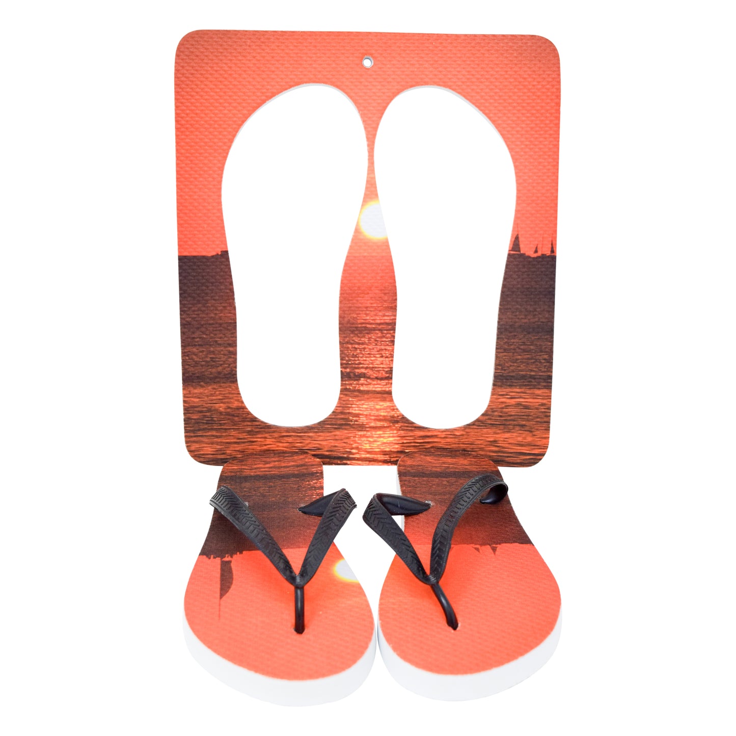 Unisex Flip Flops Sandal - Wall Art -Design: Cut Out Flip Flops - Name: KEY WEST 2