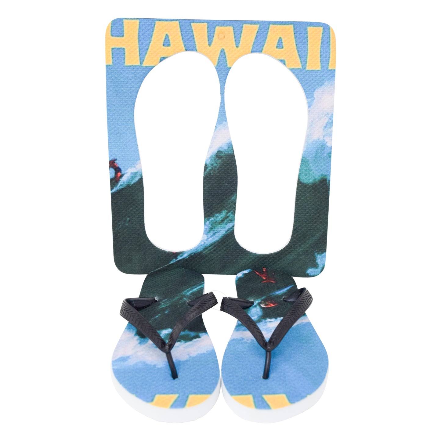 Unisex Flip Flops Sandal - Wall Art -Design: Cut Out Flip Flops - Name: HAWAI 4