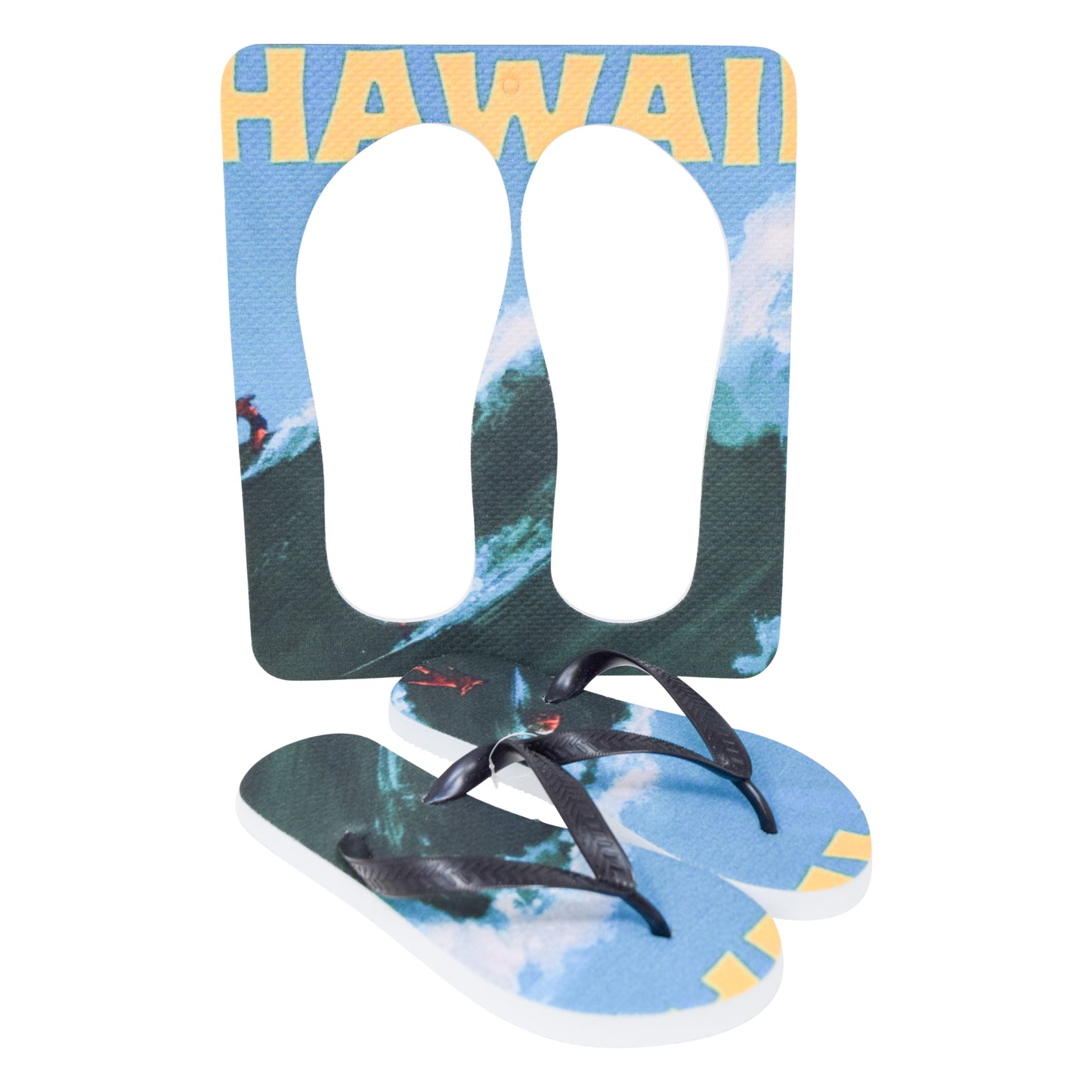 Unisex Flip Flops Sandal - Wall Art -Design: Cut Out Flip Flops - Name: HAWAI 4
