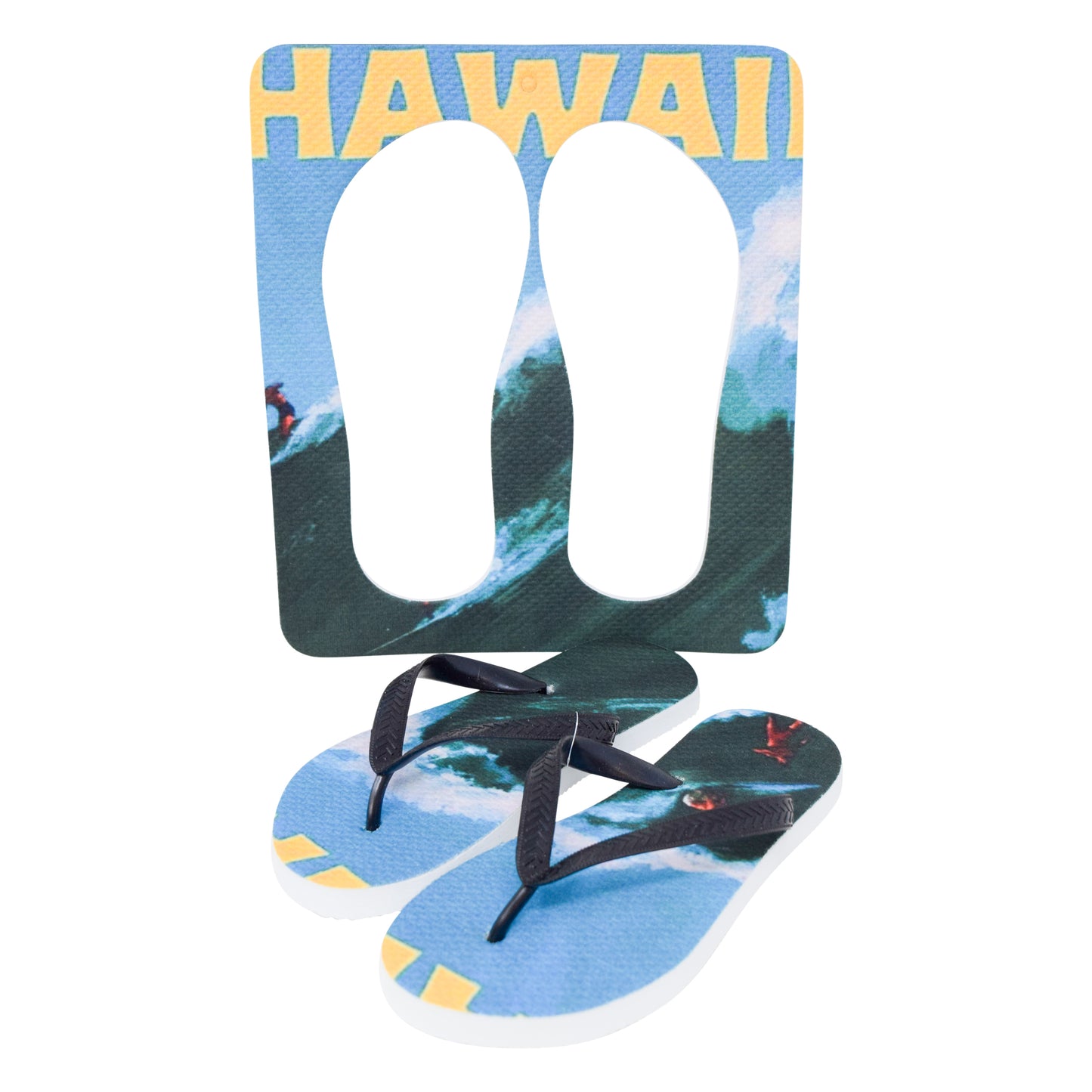 Unisex Flip Flops Sandal - Wall Art -Design: Cut Out Flip Flops - Name: HAWAI 4
