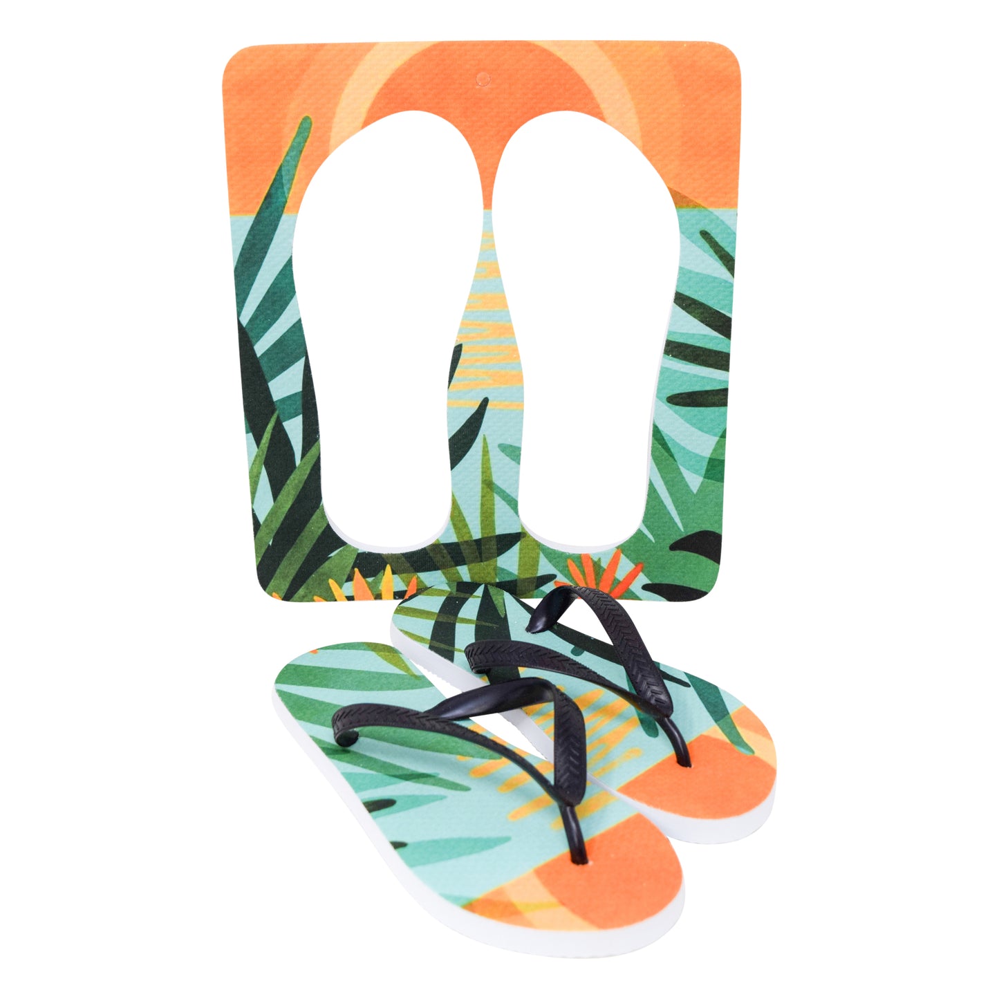 Unisex Flip Flops Sandal - Wall Art -Design: Cut Out Flip Flops - Name: HAWAI 5