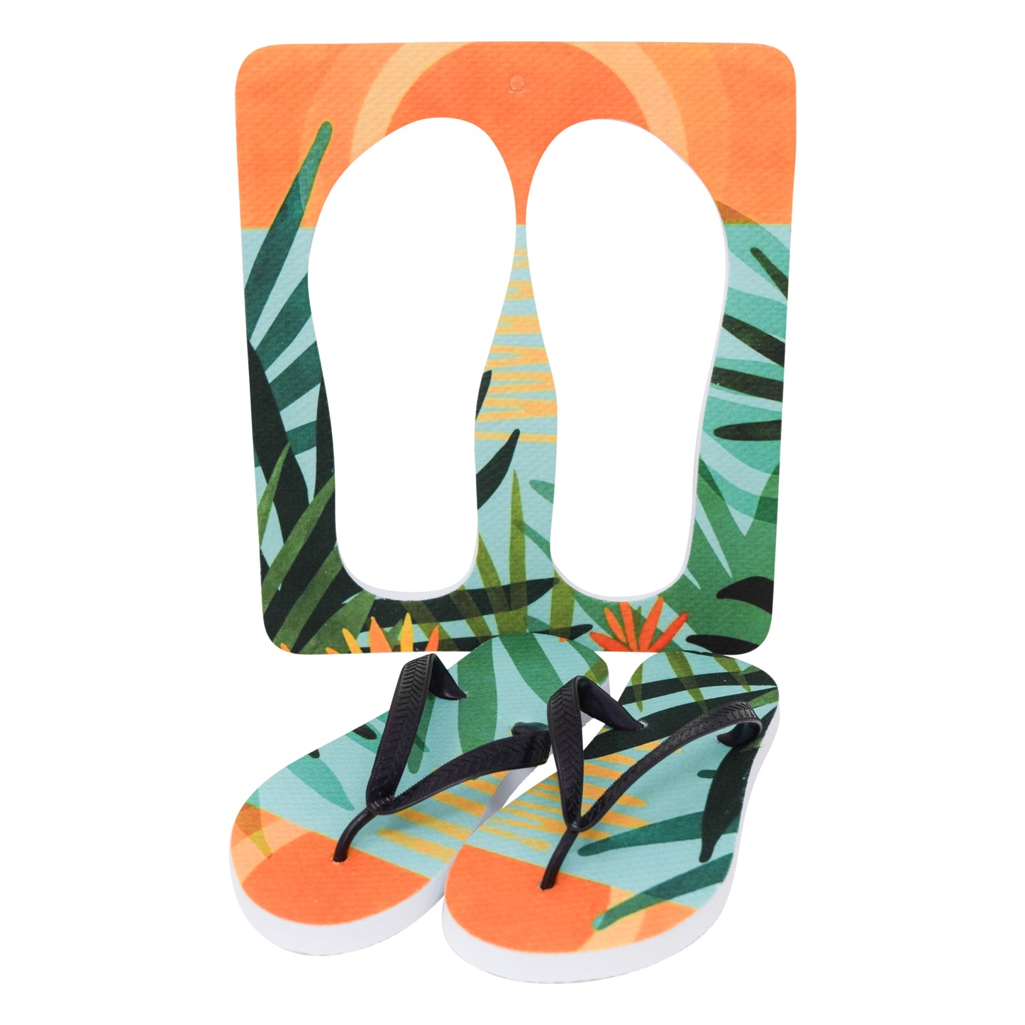 Unisex Flip Flops Sandal - Wall Art -Design: Cut Out Flip Flops - Name: HAWAI 5