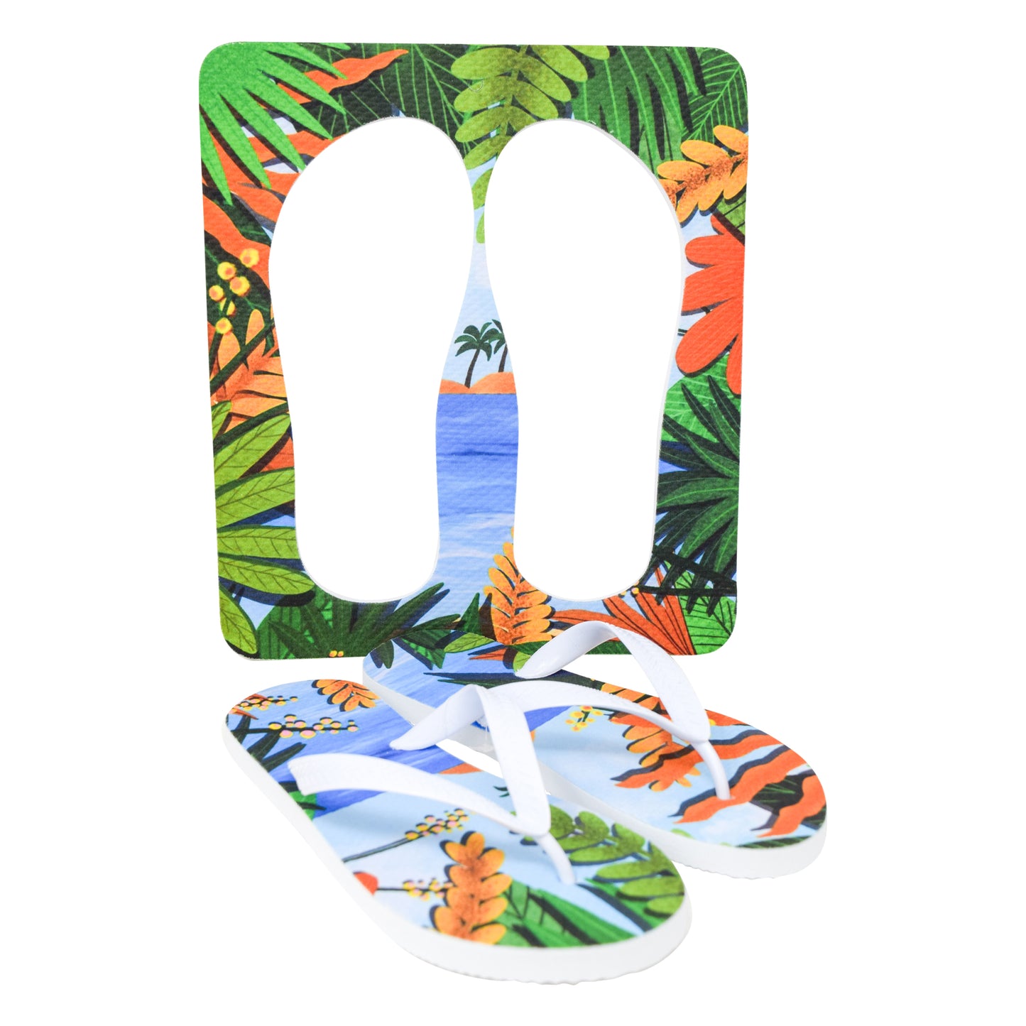 Unisex Flip Flops Sandal - Wall Art -Design: Cut Out Flip Flops - Name: HAWAI 6