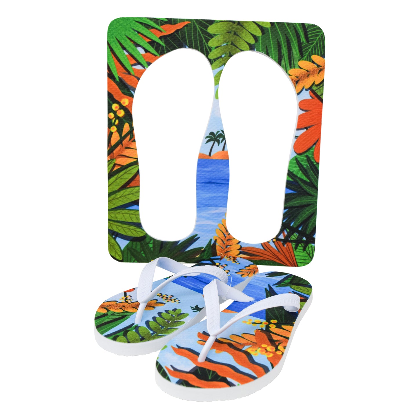 Unisex Flip Flops Sandal - Wall Art -Design: Cut Out Flip Flops - Name: HAWAI 6