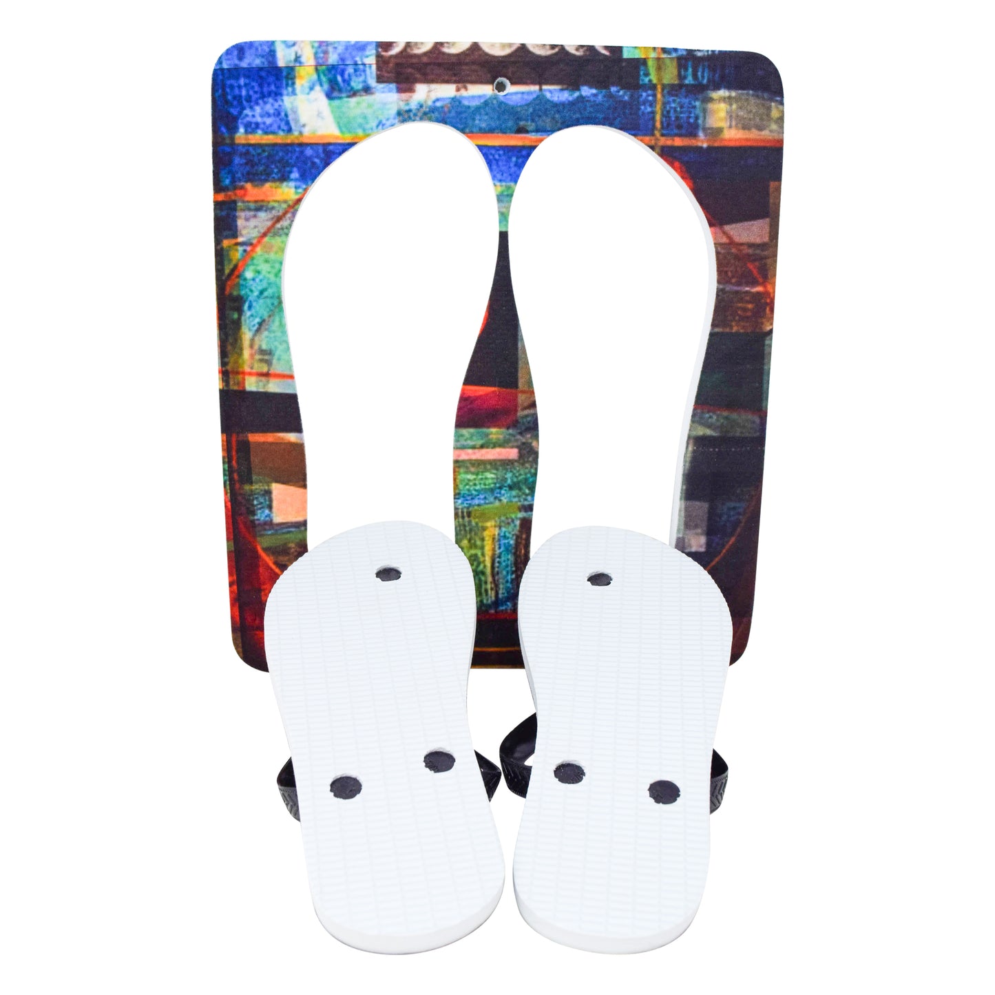 Unisex Flip Flops Sandal - Wall Art -Design: Cut Out Flip Flops - Name: KEY WEST 3