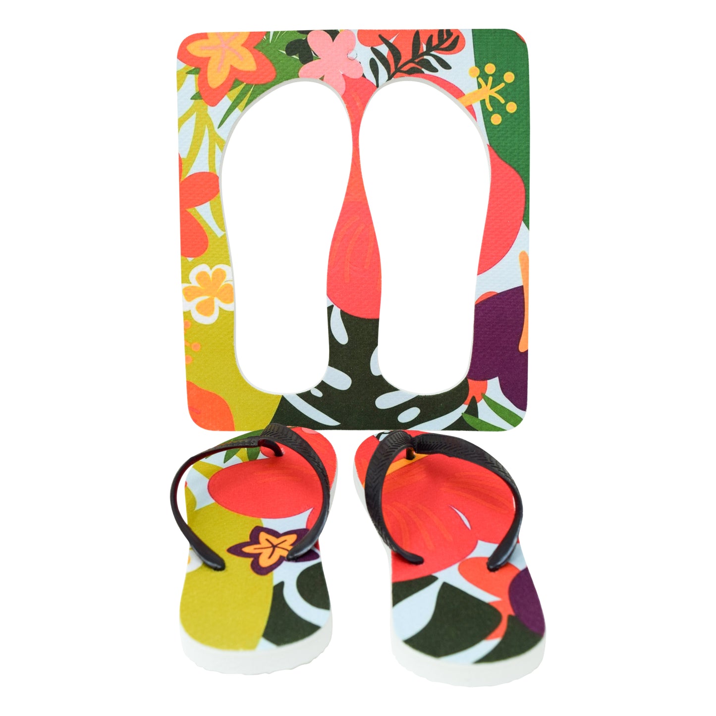 Unisex Flip Flops Sandal - Wall Art -Design: Cut Out Flip Flops - Name: IBISCUS