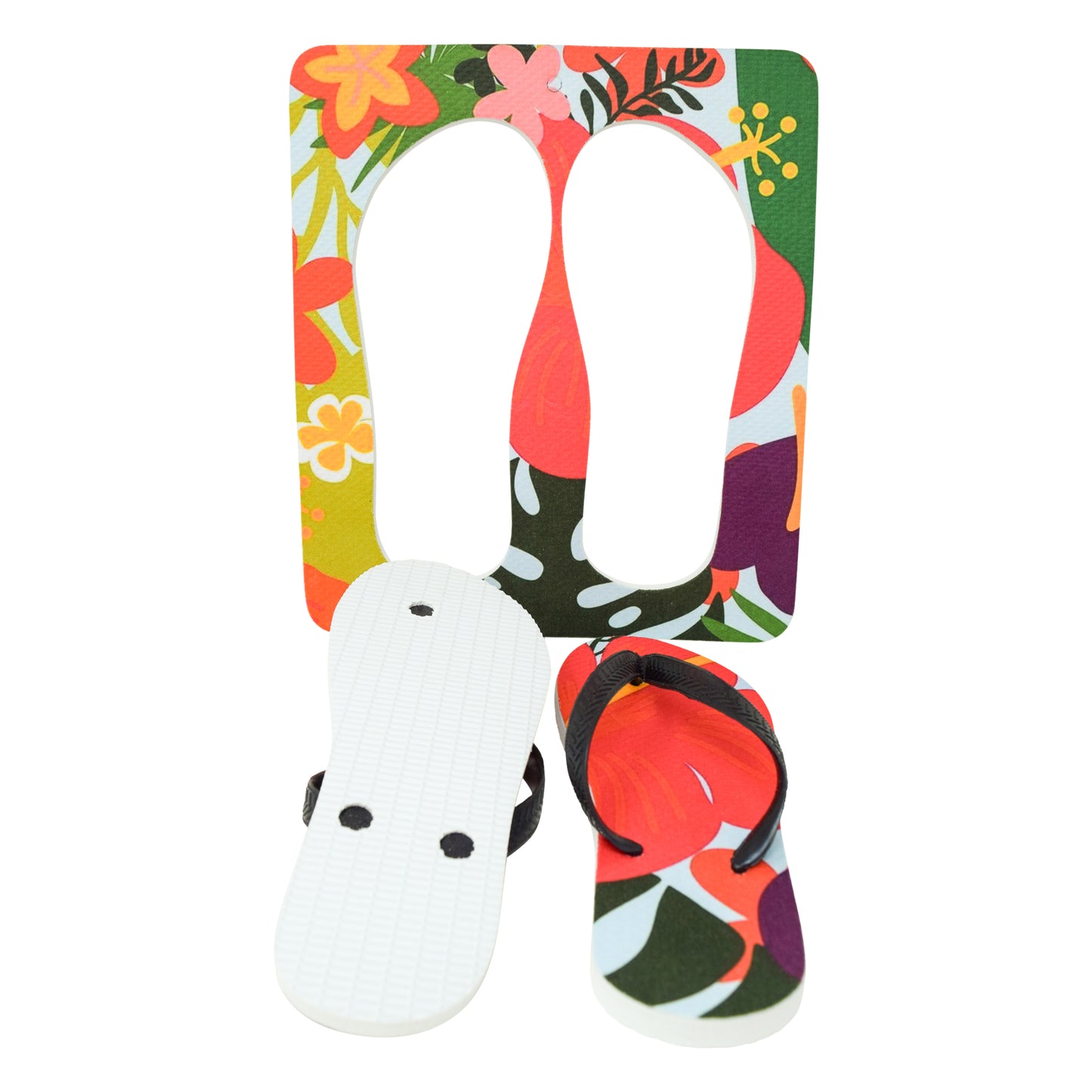 Unisex Flip Flops Sandal - Wall Art -Design: Cut Out Flip Flops - Name: IBISCUS
