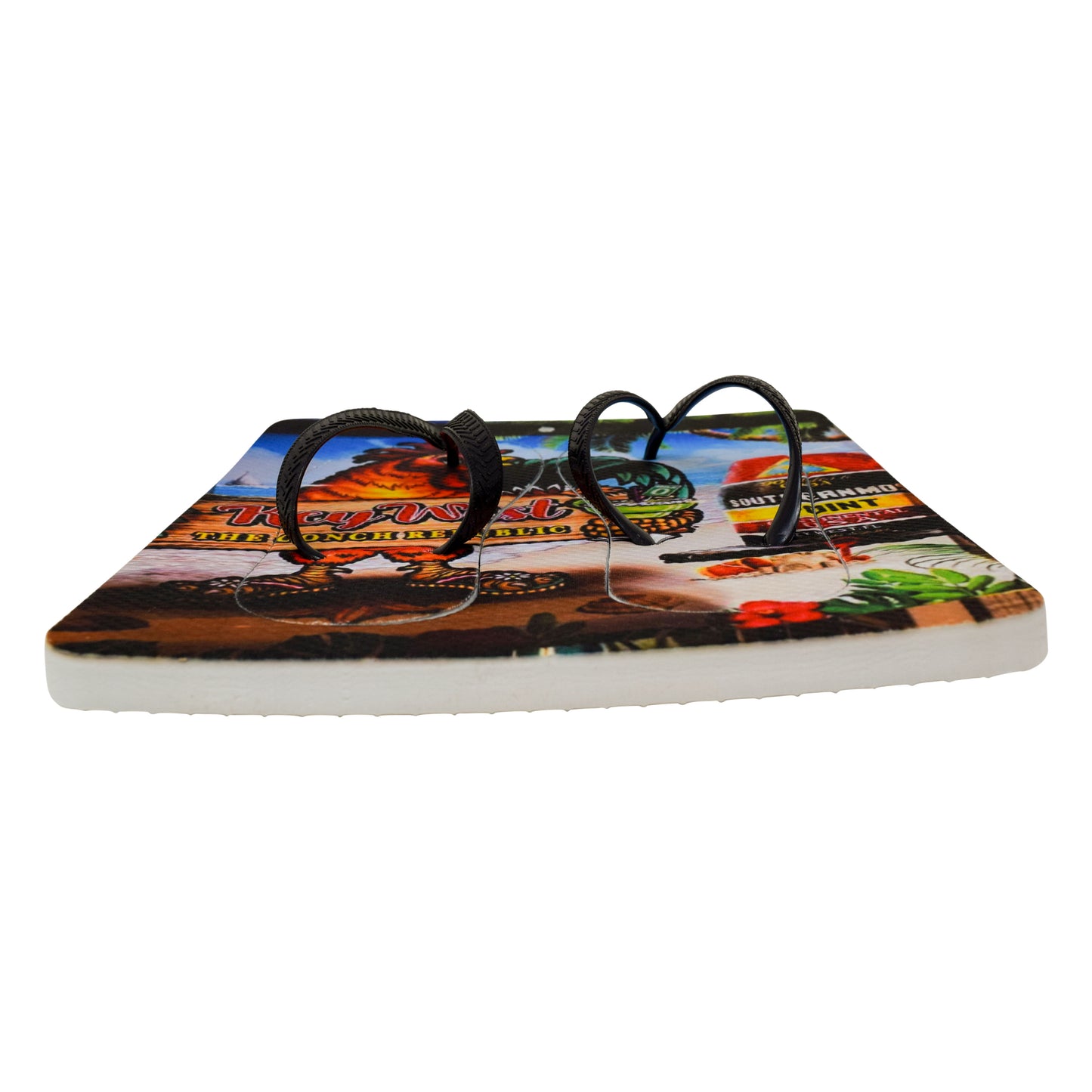 Unisex Flip Flops Sandal - Wall Art -Design: Cut Out Flip Flops - Name: KEY WEST 1
