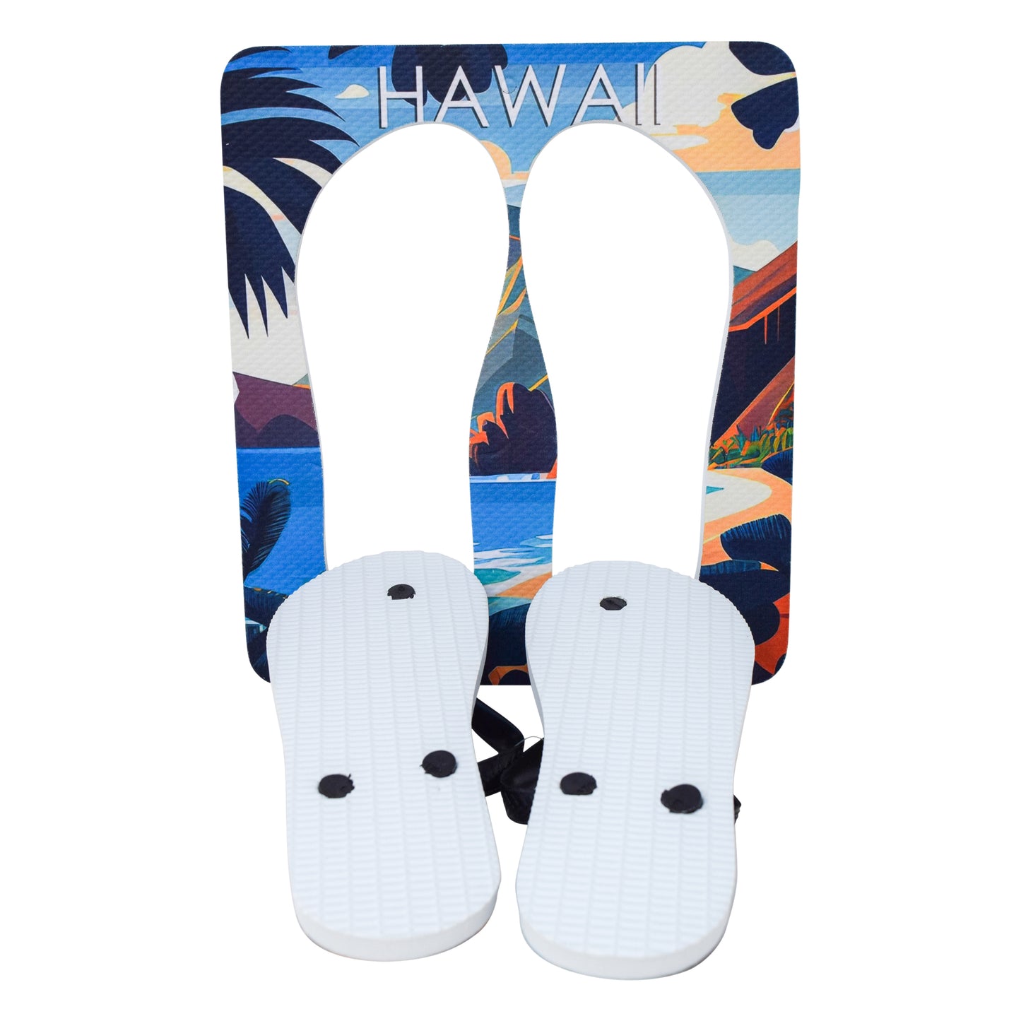 Unisex Flip Flops Sandal - Wall Art -Design: Cut Out Flip Flops - Name: HAWAI 1