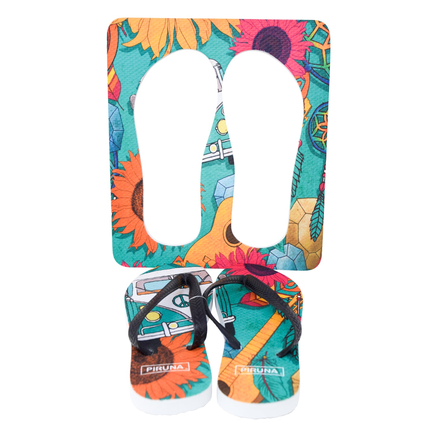 Unisex Flip Flops Sandal - Wall Art -Design: Cut Out Flip Flops - Name: KOMBI 1