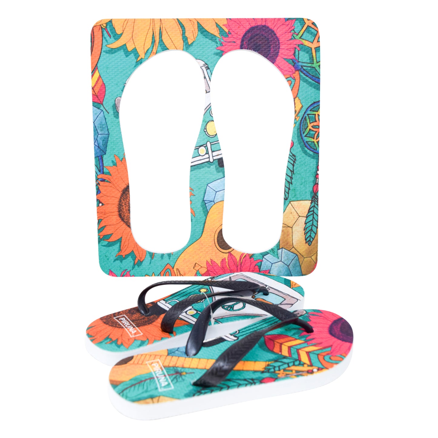 Unisex Flip Flops Sandal - Wall Art -Design: Cut Out Flip Flops - Name: KOMBI 1