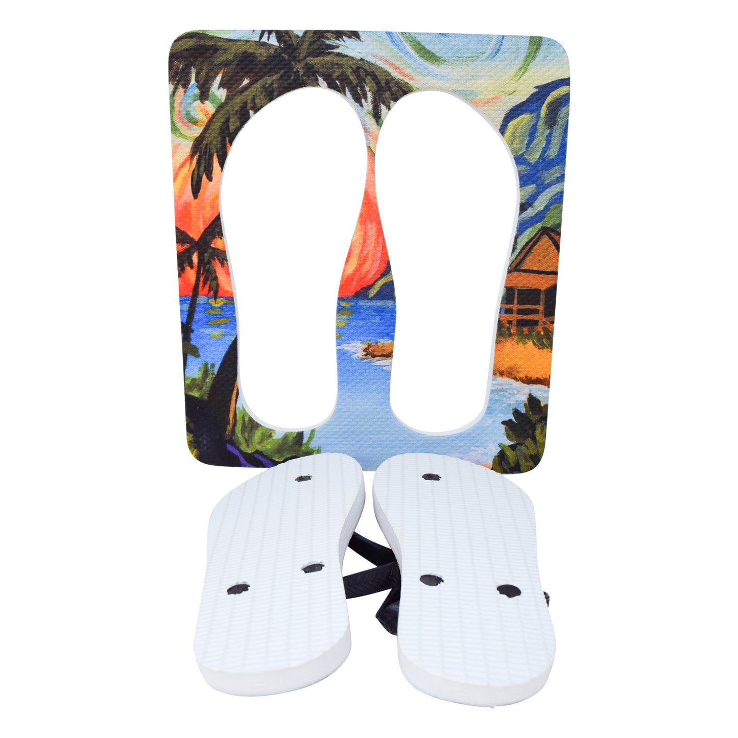 Unisex Flip Flops Sandal - Wall Art -Design: Cut Out Flip Flops - Name: HAWAI 8