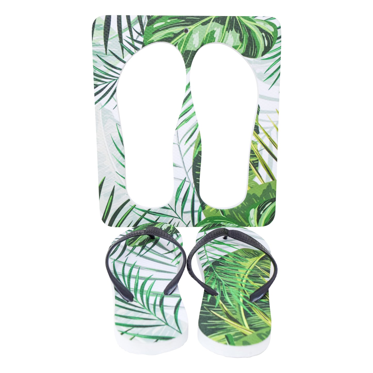 Unisex Flip Flops Sandal - Wall Art -Design: Cut Out Flip Flops - Name: PLANTS 1