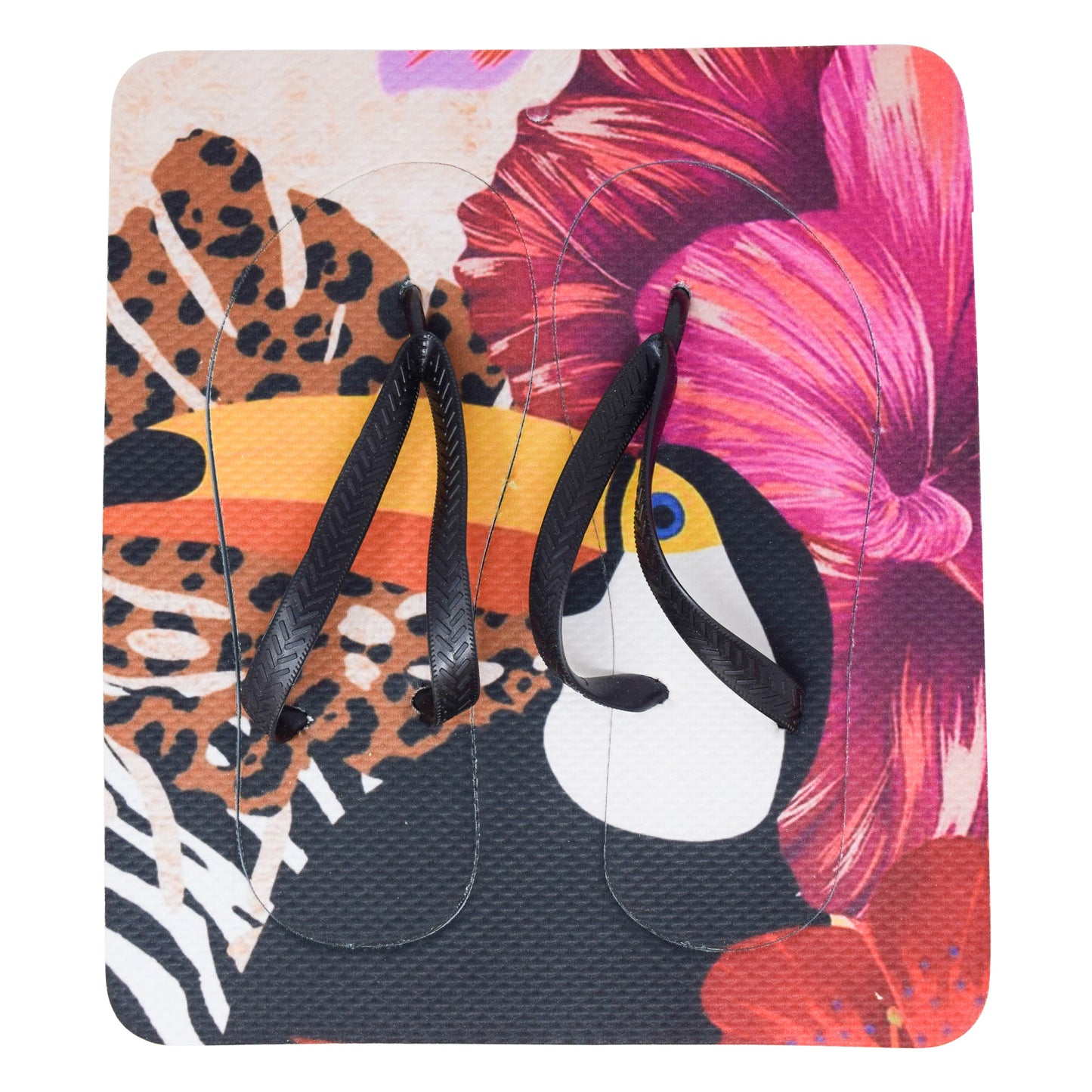 Unisex Flip Flops Sandal - Wall Art -Design: Cut Out Flip Flops - Name: TUCAN 2