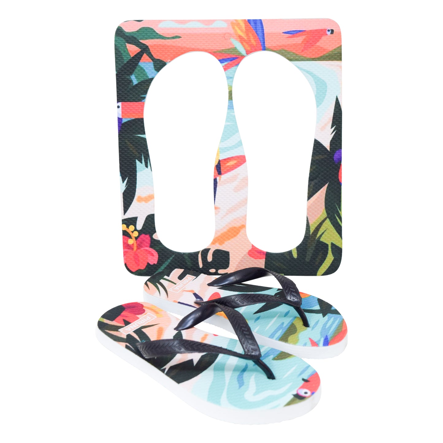 Unisex Flip Flops Sandal - Wall Art -Design: Cut Out Flip Flops - Name: HAWAI 3