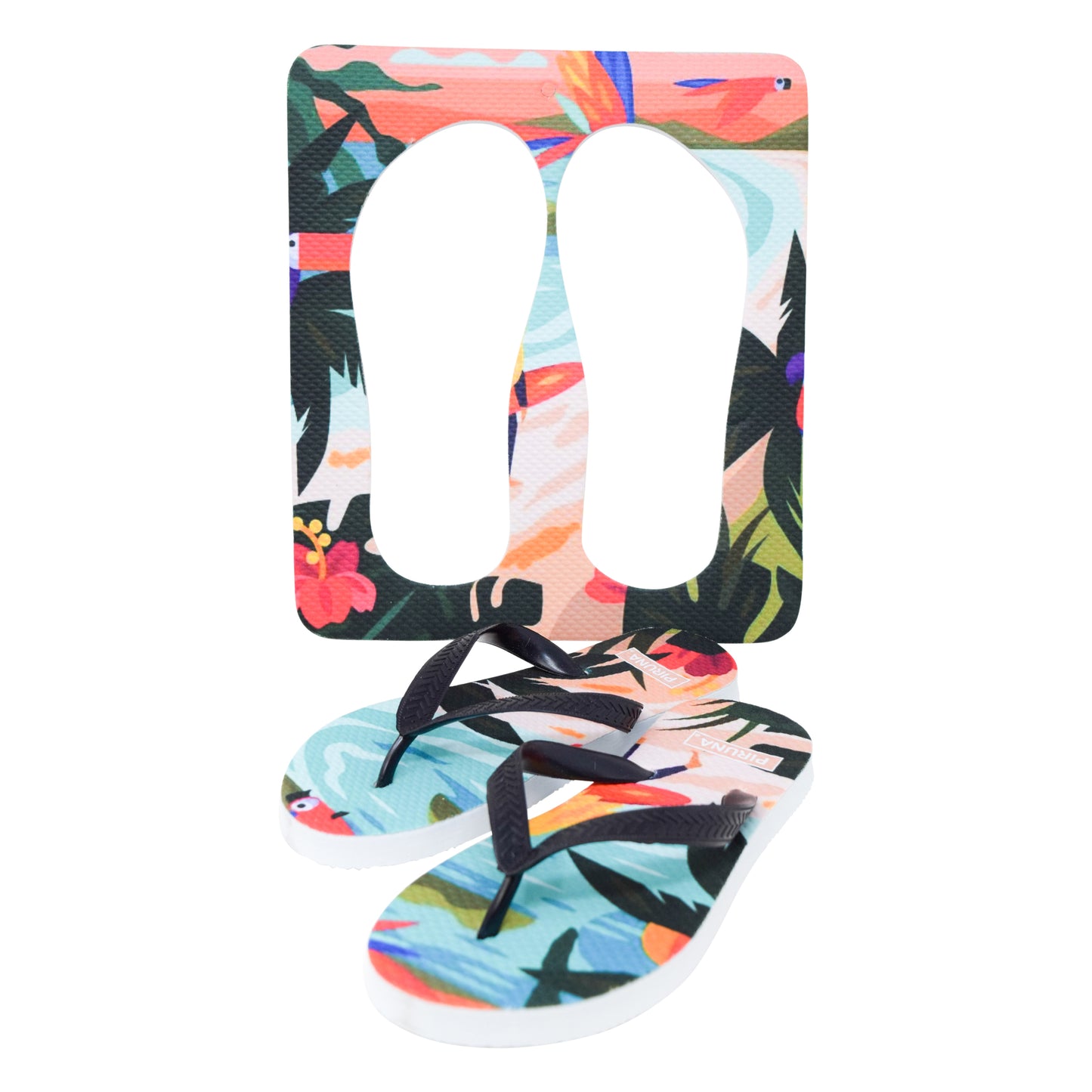Unisex Flip Flops Sandal - Wall Art -Design: Cut Out Flip Flops - Name: HAWAI 3