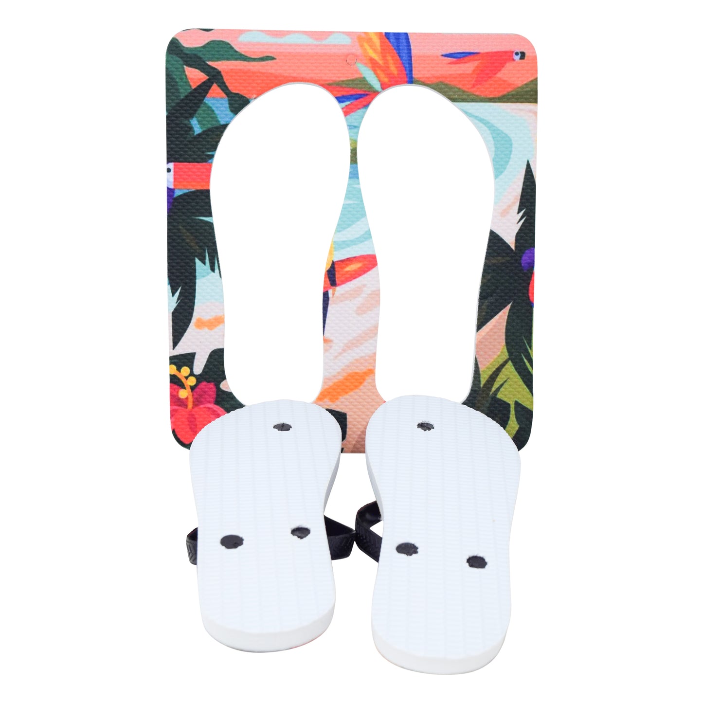 Unisex Flip Flops Sandal - Wall Art -Design: Cut Out Flip Flops - Name: HAWAI 3