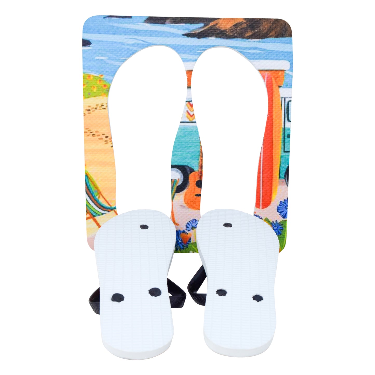 Unisex Flip Flops Sandal - Wall Art -Design: Cut Out Flip Flops - Name: HAWAI 9