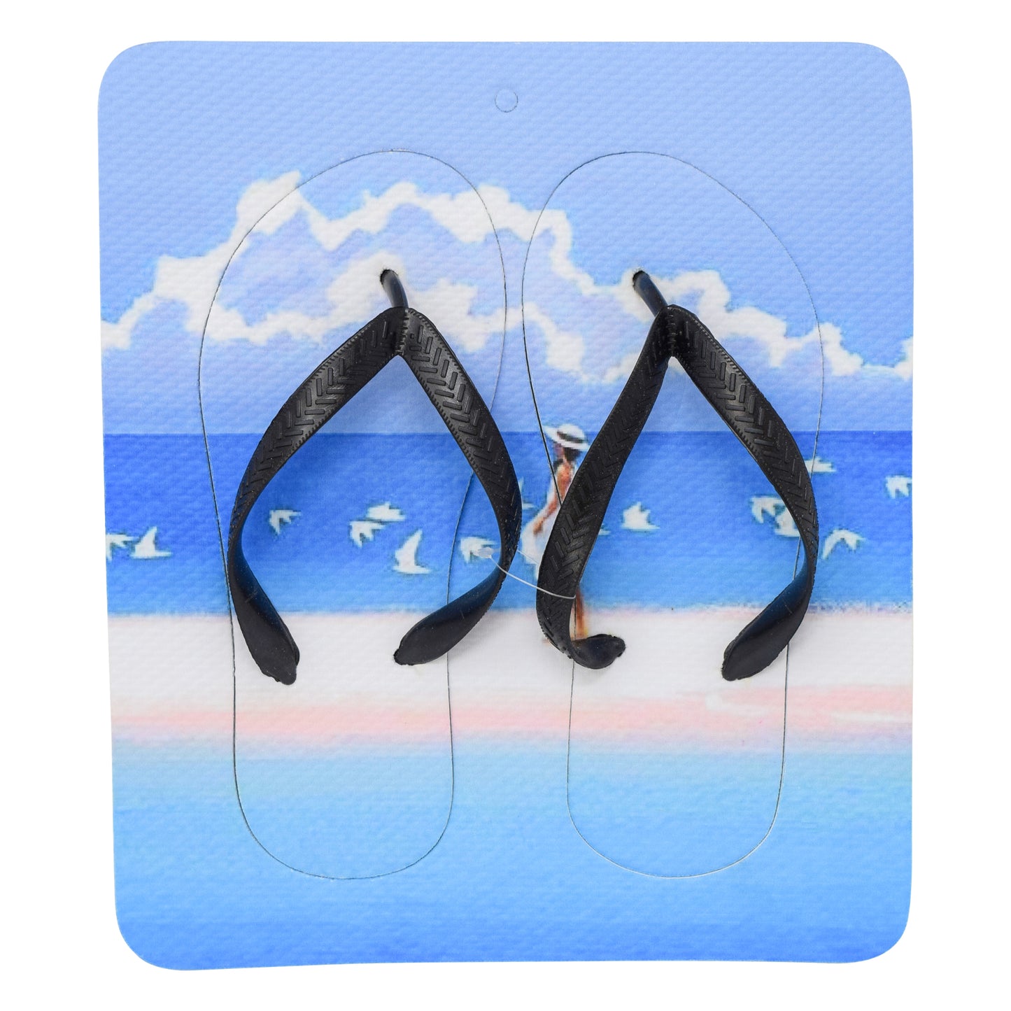 Unisex Flip Flops Sandal - Wall Art -Design: Cut Out Flip Flops - Name: SEAGULL 1