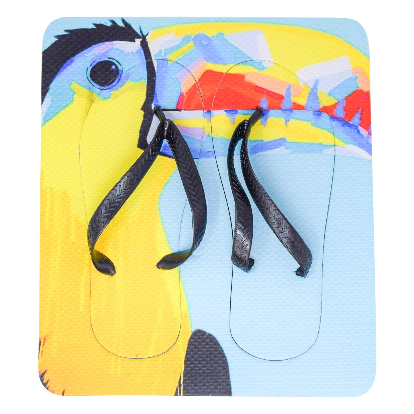 Unisex Flip Flops Sandal - Wall Art -Design: Cut Out Flip Flops - Name: TUCAN 3
