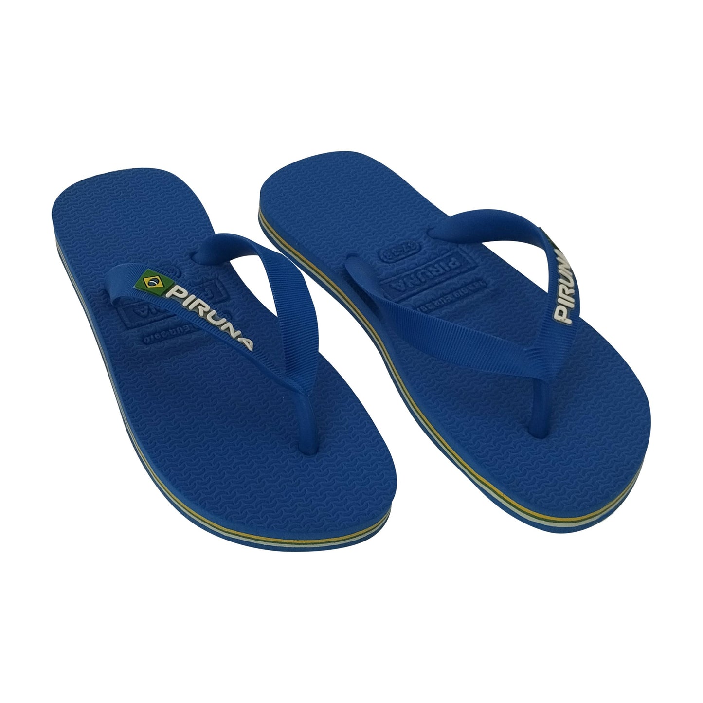 Unisex Flip Flop Sandal - Design:Blue - Name: Blue with flag lines