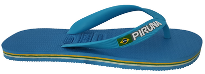 Piruna Women’s Flip-Flops - Full Color Strap - Dark Blue