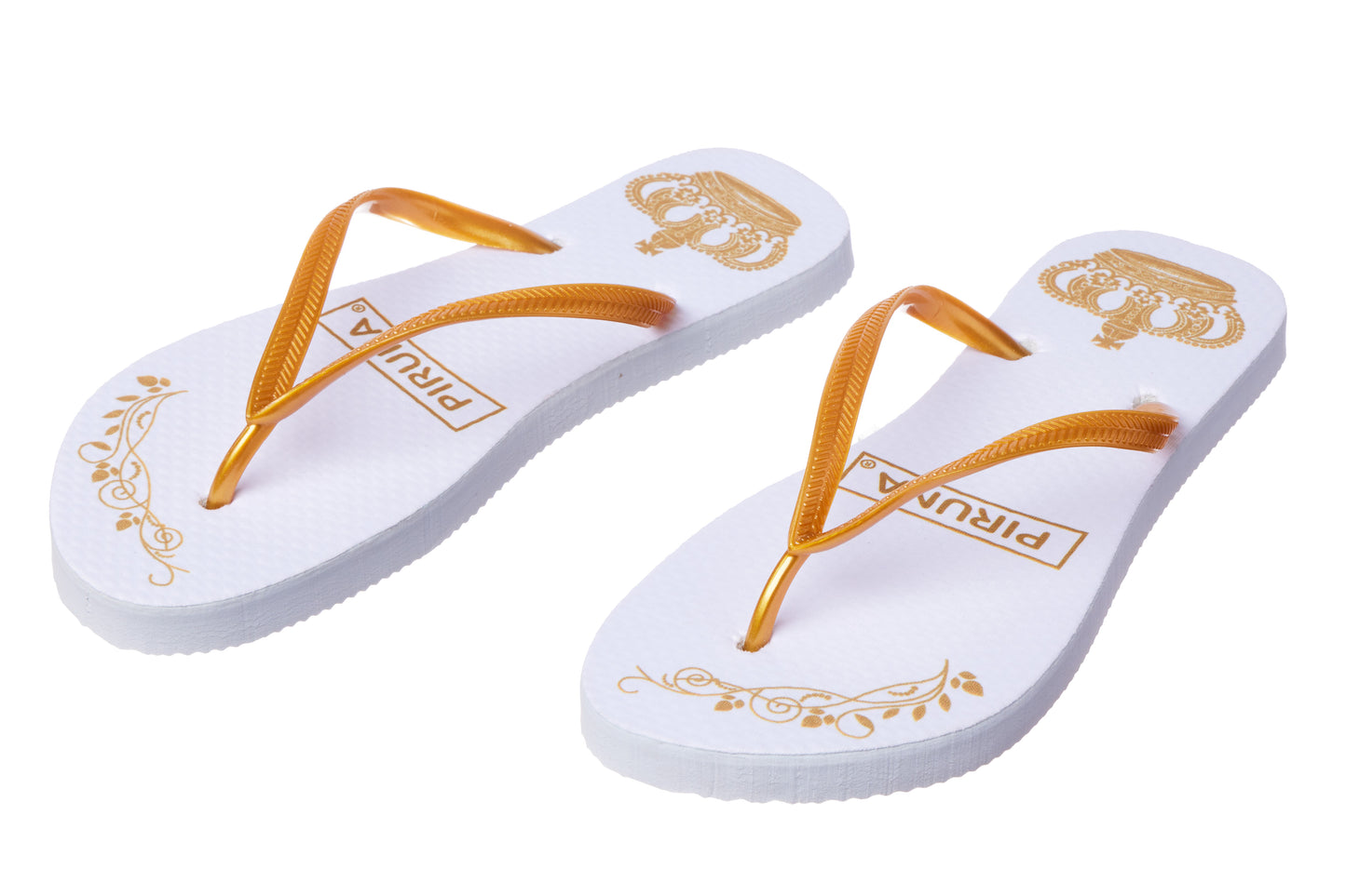 Brazilian Flip Flops - B0012-GOLD CROWN