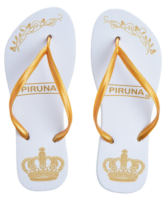 Brazilian Flip Flops - B0012-GOLD CROWN