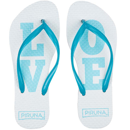 Piruna Flip Flops Blue Love Stylish Comfortable Sandals for Men and Women