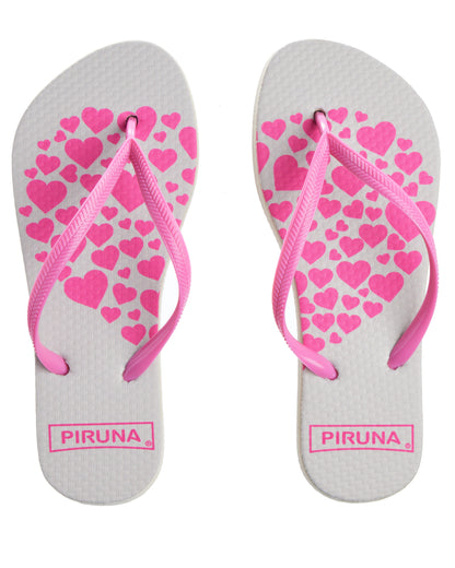 Brazilian Flip Flops - B0028 - HEART BUBBLES