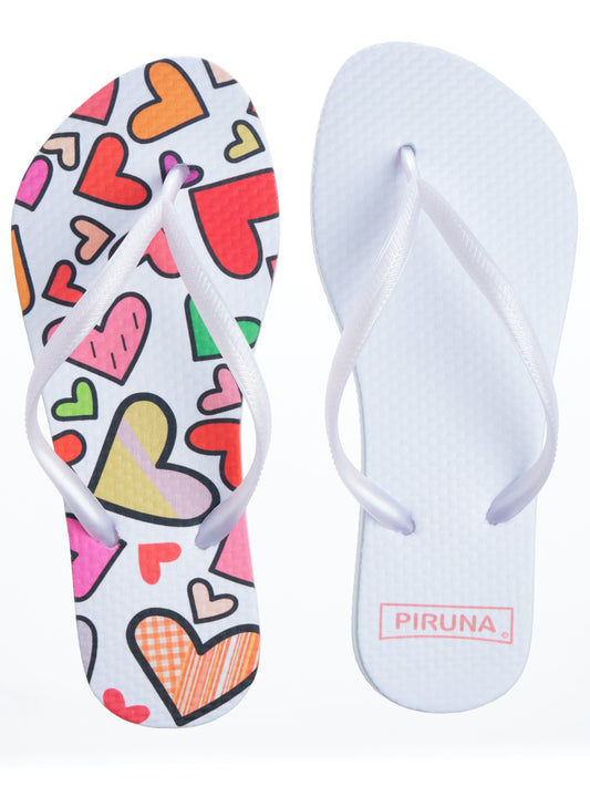 Brazilian Flip Flops - B0029-HEART COLORS