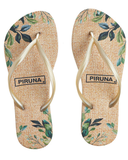 Brazilian Flip Flops - B0041 - NATURAL LEAVES