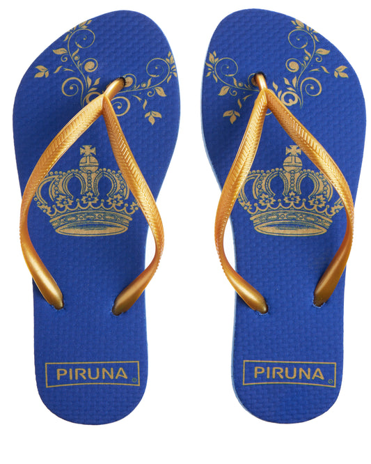 Brazilian Flip Flops - B0042 - GOLD CROWN