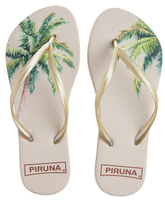 Brazilian Flip Flops - B0067 - BERMUDA GREEN PALM