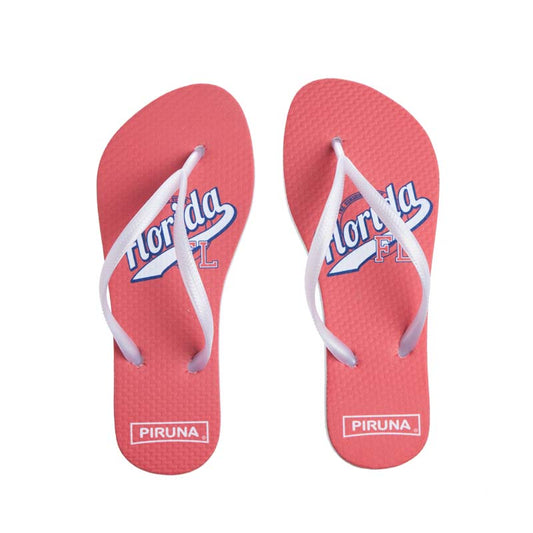 Piruna Comfort Flip Flops Red Florida Sandals for Men and Women