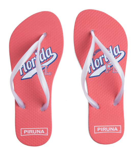 Brazilian Flip Flops - B0081- FLORIDA RED