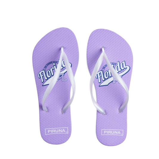 Piruna Comfort Flip Flops Purple Florida Sandals for Men and Women