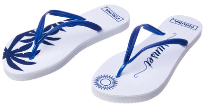 Brazilian Flip Flops - B0106 - BLUE PALM